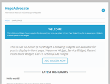 Tablet Screenshot of hepcadvocate.org